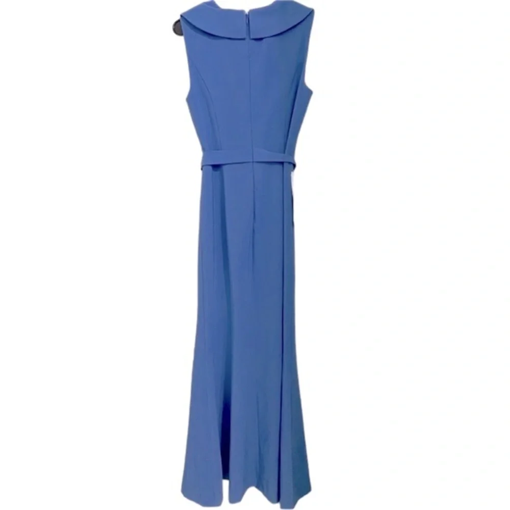 NEW Kay Unger NEW YORK Cecily V-Neck tie GOWN size 6 - Picture 7 of 9